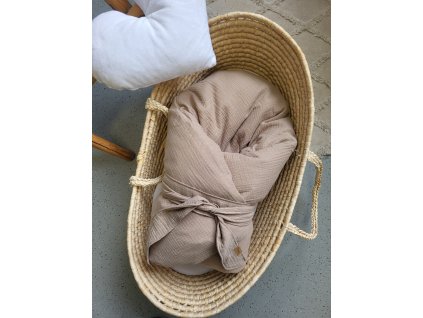 Péřová zavinovačka - taupe