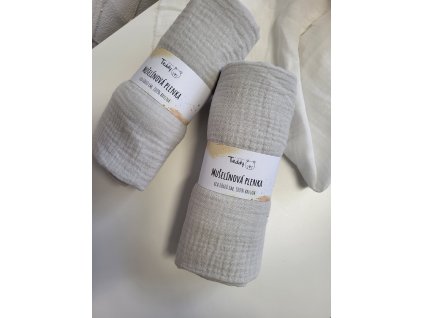 Mušelínová plenka STANDARD 60 x 60 cm - natural