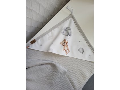 Mušelínová osuška medvídek