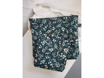 Taštičky lístky tmavé