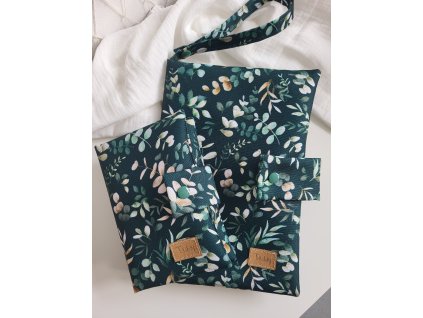 Malá sada lístky tmavé (plenkovník + obal na očkovací průkaz)