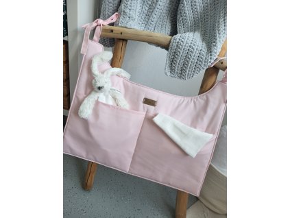 Kapsář na postýlku světle růžový