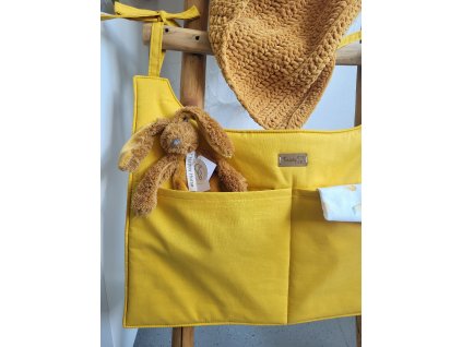 Kapsář na postýlku hořčicová