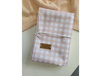 Přebalovací podložka 60x60 cm gingham