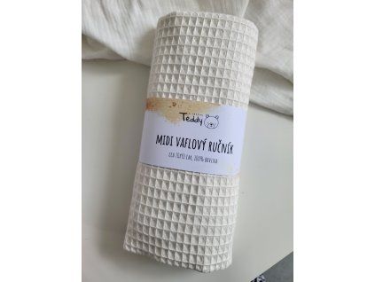 Midi vaflový ručník smetanová