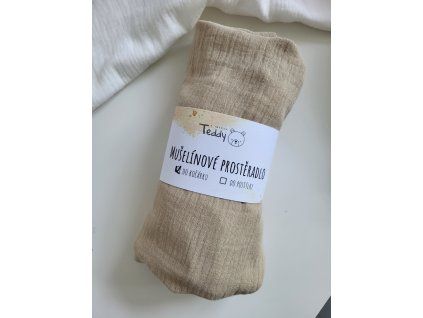 Prostěradlo do kočárku béžová