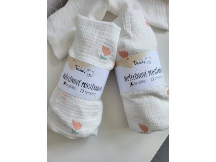 Prostěradlo do kočárku tulipánek