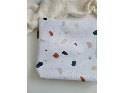 Velká taštička 30 x 23 cm terrazzo