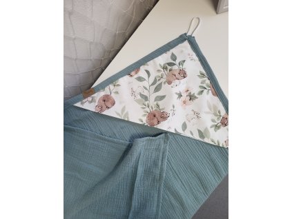 Mušelínová osuška pro miminko méďa