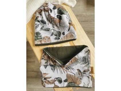 Podzimní set čepička a nákrčník Jungle