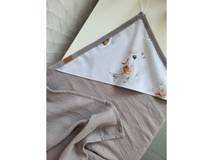 Mušelínová osuška pro miminko Moonlight