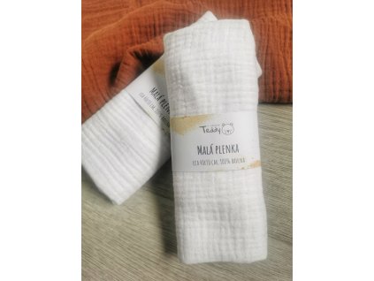 Mušelínová plenka MALÁ 40 x 30 cm - smetanová