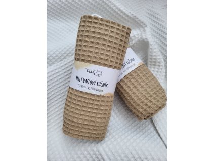 Malý vaflový ručník béžová