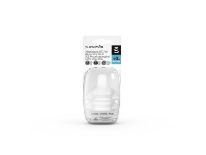 SUAVINEX | SAVIČKA SX PRO FYZIOLOGICKÁ XS EXTRA POMALÝ PRŮTOK 2 KUSY