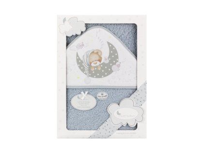 INTERBABY | OSUŠKA froté Medvídek spí - šedá
