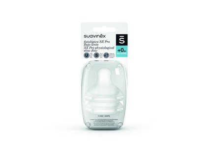 SUAVINEX | SAVIČKA SX PRO FYZIOLOGICKÁ SF POMALÝ PRŮTOK 2KUSY