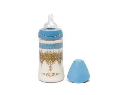 SUAVINEX | LÁHEV PREMIUM COUTURE 2018 270 ml SILIKON - SVĚTLE MODRÁ