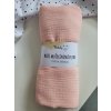 Mušelínová plenka MAXI 130 × 100 cm - světle růžová