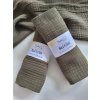Mušelínová plenka MALÁ 40 x 30 cm - army green