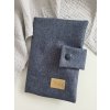 Obal na očkovací průkaz jeans modrá