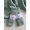Mušelínová plenka MALÁ 40 x 30 cm - teal green