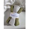 Sada 3x mušelínová plenka MINI 30x30 cm hrášková