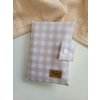 Obal na očkovací průkaz gingham