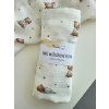 Mušelínová plenka MAXI 130 × 100 cm - medvídek