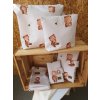 Velká sada Teddy - (přebalovací podložka + plenkovník + sada nepromokavých taštiček + obal na očkovací průkaz)