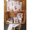 Velká sada Teddy - (přebalovací podložka + plenkovník + sada nepromokavých taštiček + obal na očkovací průkaz)