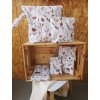Velká sada Blossom - (přebalovací podložka + plenkovník + sada nepromokavých taštiček + obal na očkovací průkaz)