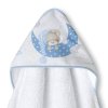 INTERBABY | SET - OSUŠKA froté 100x100 Medvídek spí + PŘÍTULKA - modrá