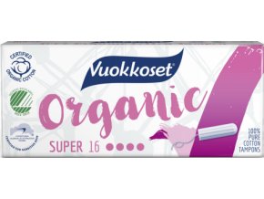 vuokkoset organické tampony super 16