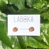 Laboka skleněné náušnice, proužky