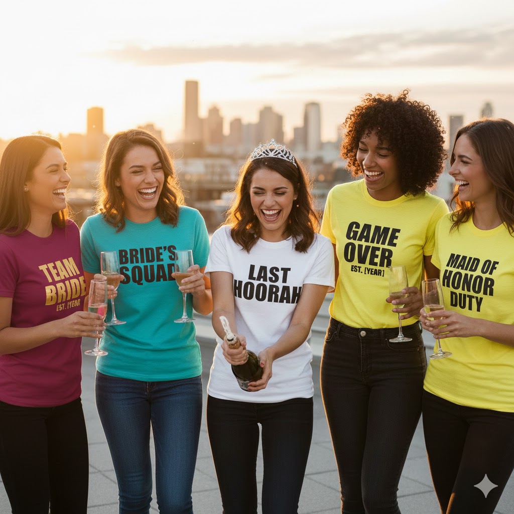 Nezapomenutelná rozlučka se svobodou: Proč jsou trička s vlastním potiskem naprostou nezbytností?