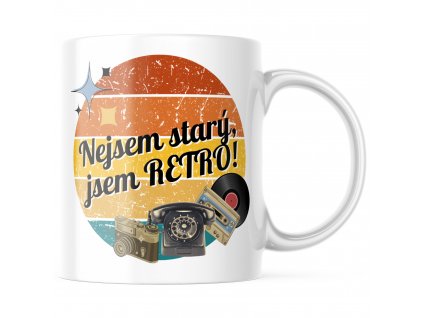 Hrnek Nejsem starý, jsem retro!