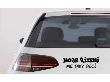 samolepka na auto moje rizeni me taky desi