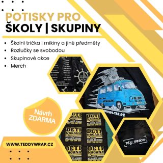 🎓 Potisky pro školy i skupiny! 🖌️ Chcete originální trička, mikiny nebo merch na vaše akce? Máme vás! 💪 ➡️ Školní trička a...