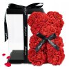 Medvídek z růží 25cm ČERVENÝ 3