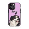 iphone case kryt s mazlíčkem fialový