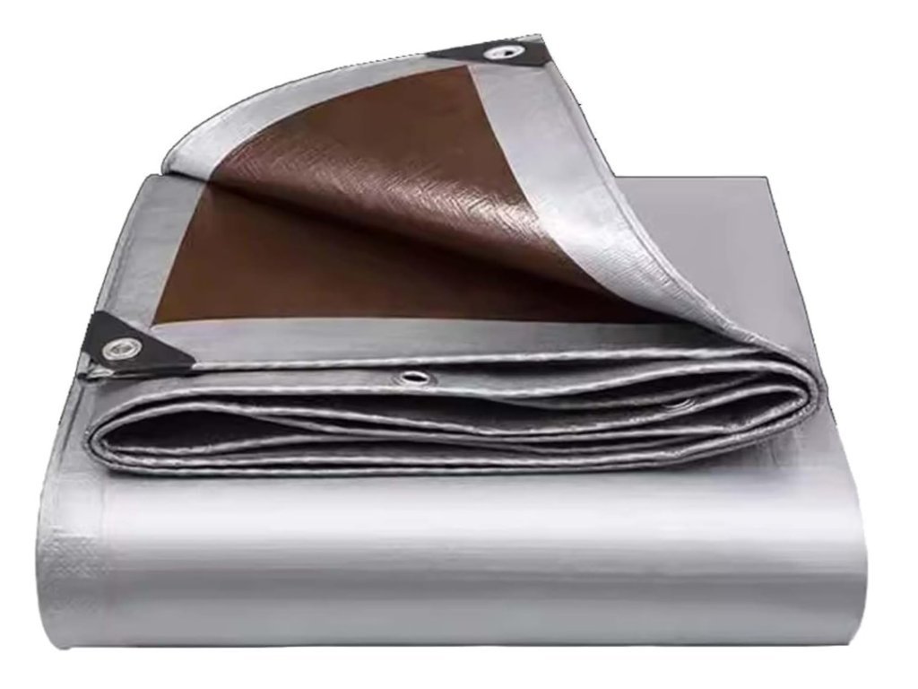 Euro KRYCIA PLACHTA 4X5 M STRIEBORNO - HNEDÁ (210 g / m2)