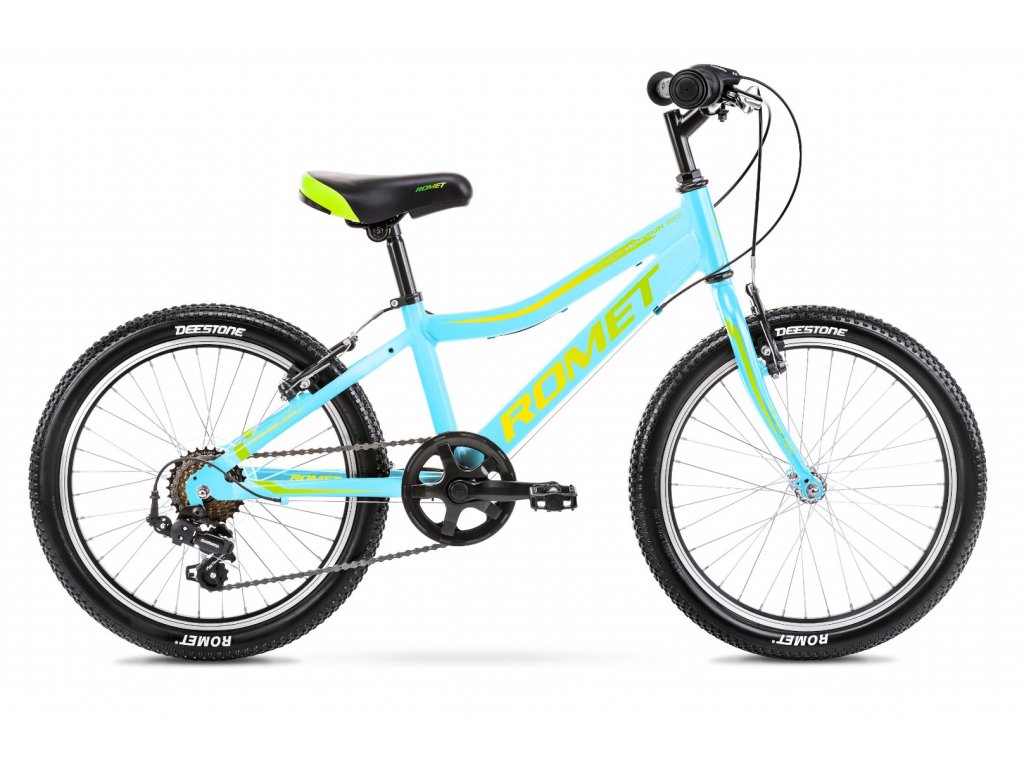 Detský bicykel 20" Romet Rambler KID 1 modrá/zelená/ žltá 12