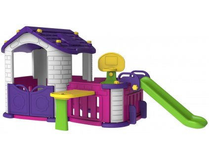 Domček pre deti s predzáhradkou 5 v 1 RAMIZ - fialový