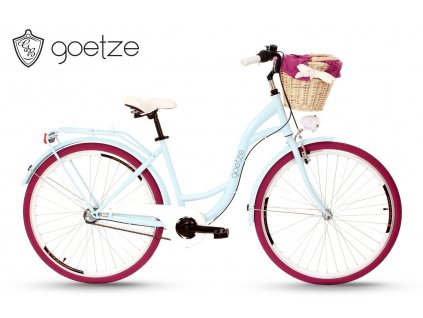 Retro Bicykel GOETZE COLOURS 28" 3 Prevodový modro-fialový+Košík