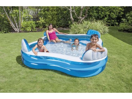 Záhradný bazén s posedením 229x229cm