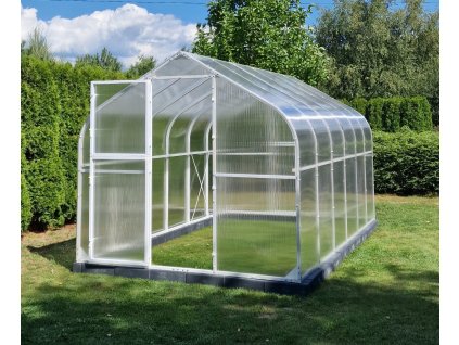 Záhradný skleník PREMIUM PLUS 250x400cm biely