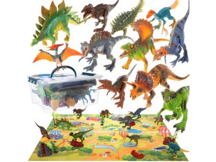 pol pl Dinozaury figurki mata zestaw Kruzzel 19743 16217 9