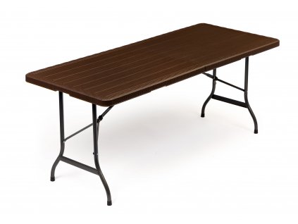 Záhradný banketový stôl skladací 180 hnedý