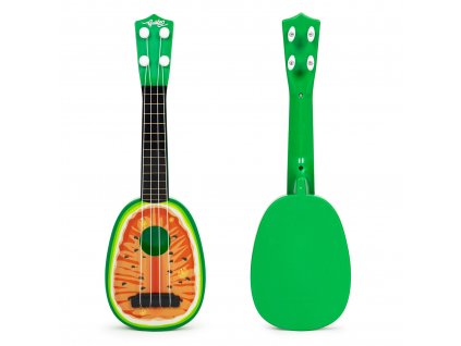 Ukulele gitara pre deti, štyri struny, melón