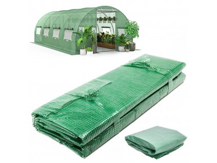 Fólia pre skleníkové tunely so zelenými oknami proti komárom, 2x4,5 m